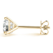 18K Yellow Gold 1/2 ct tw All Studs & Stud Mounts Diamond Earring