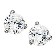 18K White Gold 1/2 ct tw All Studs & Stud Mounts Diamond Earring