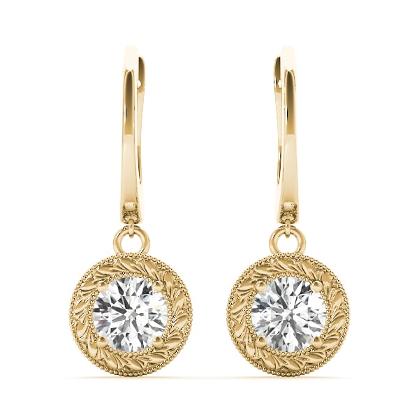 14K Yellow Gold 1/2 ct tw All Studs & Stud Mounts Diamond Earring