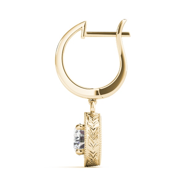 18K Yellow Gold 1/2 ct tw All Studs & Stud Mounts Diamond Earring