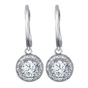 14K White Gold 1/2 ct tw All Studs & Stud Mounts Diamond Earring