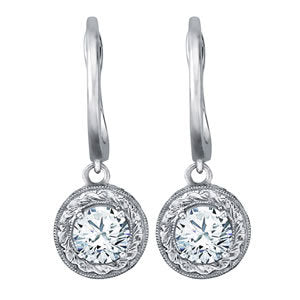 Platinum 1/2 ct tw All Studs & Stud Mounts Diamond Earring