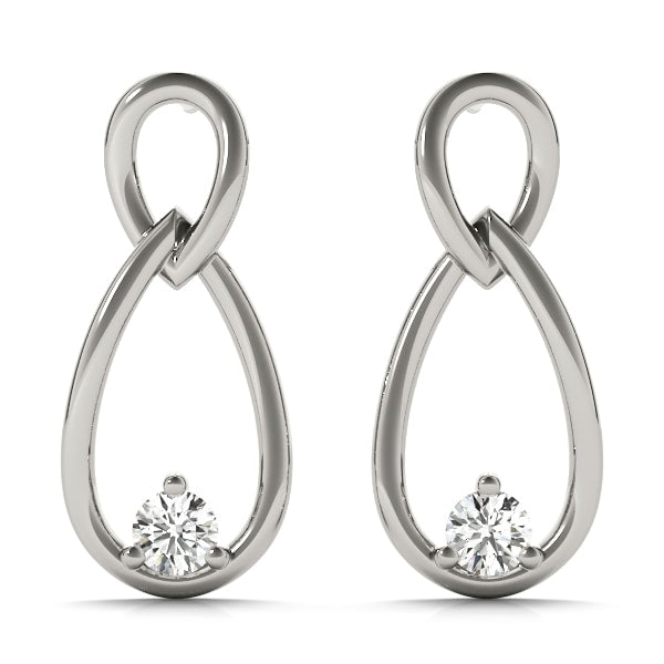 Platinum 1/15 ct tw All Studs & Stud Mounts Diamond Earring