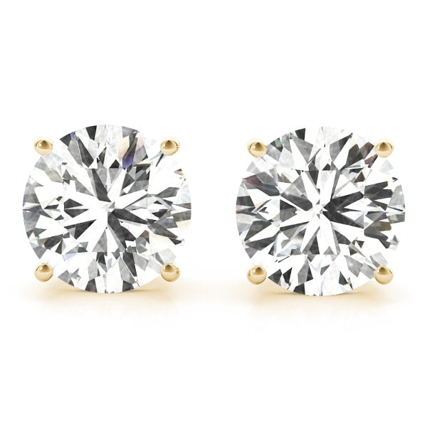 14K Yellow Gold 3/8 ct tw All Studs & Stud Mounts Diamond Earring