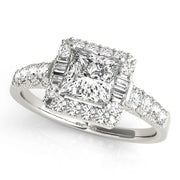 Halo Diamond Engagement Ring