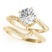 18K Yellow Gold 1 ct tw Solitaire Diamond Engagement Ring