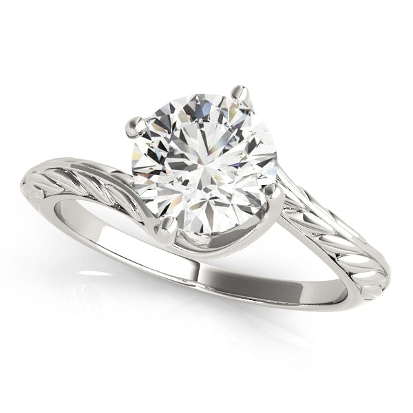 18K White Gold 1 ct tw Solitaire Diamond Engagement Ring