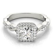 Halo Diamond Engagement Ring