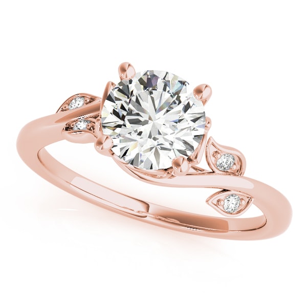 14K Rose Gold 1 5/8 ct tw Solitaire Diamond Engagement Ring