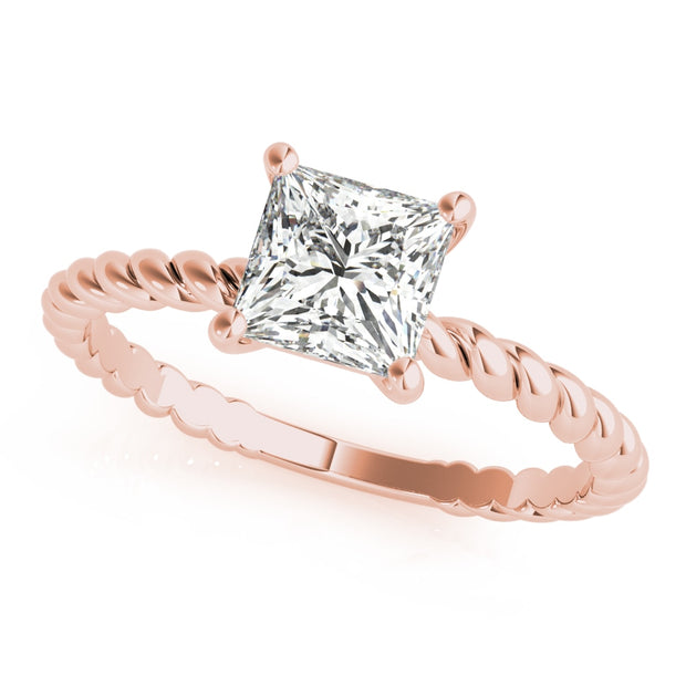 18K Rose Gold 5/8 ct tw Solitaire Diamond Engagement Ring