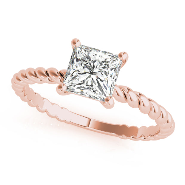 14K Rose Gold 5/8 ct tw Solitaire Diamond Engagement Ring