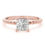 18K Rose Gold 5/8 ct tw Solitaire Diamond Engagement Ring