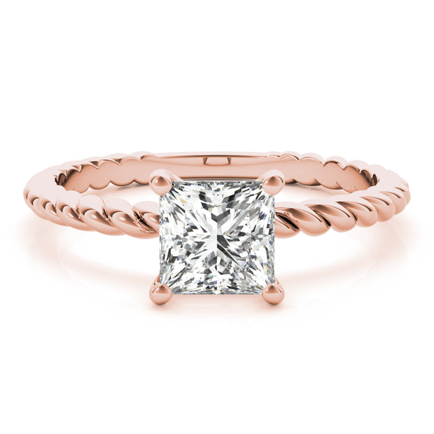 18K Rose Gold 5/8 ct tw Solitaire Diamond Engagement Ring