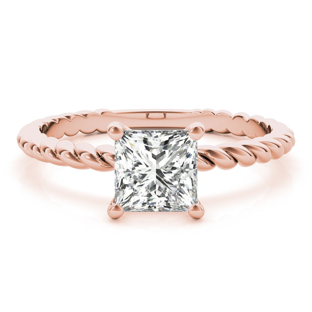 18K Rose Gold 5/8 ct tw Solitaire Diamond Engagement Ring