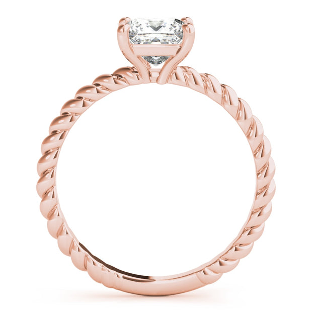 18K Rose Gold 5/8 ct tw Solitaire Diamond Engagement Ring