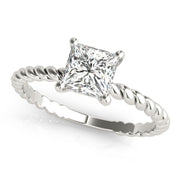 14K White Gold 5/8 ct tw Solitaire Diamond Engagement Ring