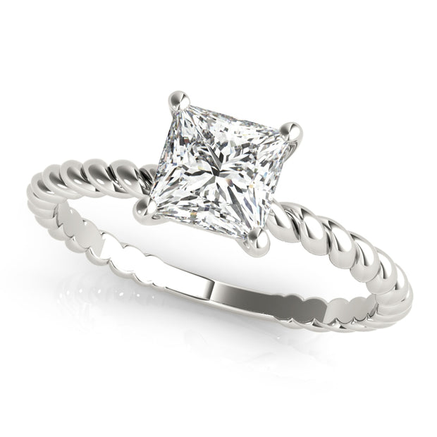 14K White Gold 5/8 ct tw Solitaire Diamond Engagement Ring
