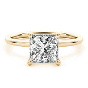 18K Yellow Gold 5/8 ct tw Halo Diamond Engagement Ring