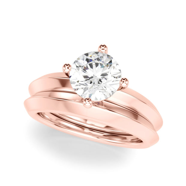 14K Rose Gold 1 ct tw Solitaire Diamond Engagement Ring