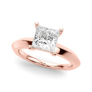 14K Rose Gold 3/4 ct tw Solitaire Diamond Engagement Ring