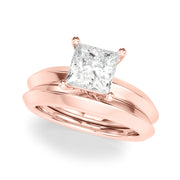 18K Rose Gold 3/4 ct tw Solitaire Diamond Engagement Ring