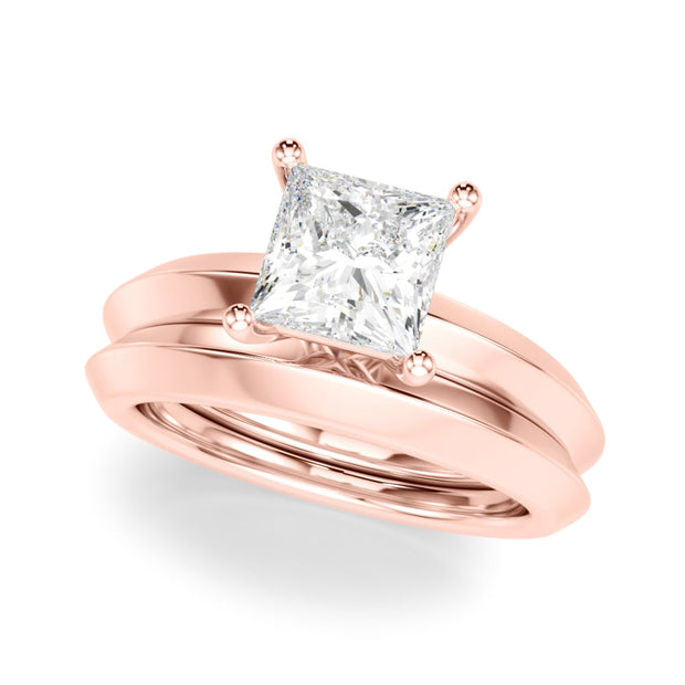 18K Rose Gold 3/4 ct tw Solitaire Diamond Engagement Ring