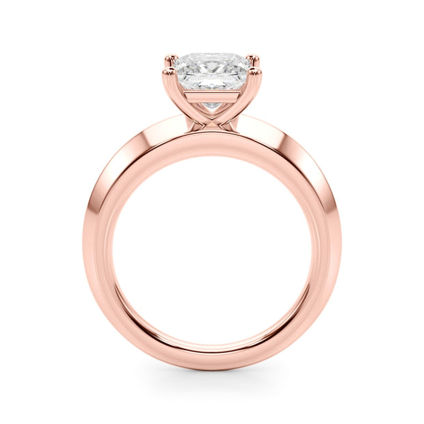 14K Rose Gold 3/4 ct tw Solitaire Diamond Engagement Ring