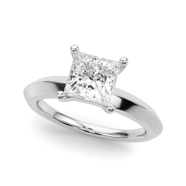 Platinum 3/4 ct tw Solitaire Diamond Engagement Ring