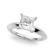 Platinum 3/4 ct tw Solitaire Diamond Engagement Ring