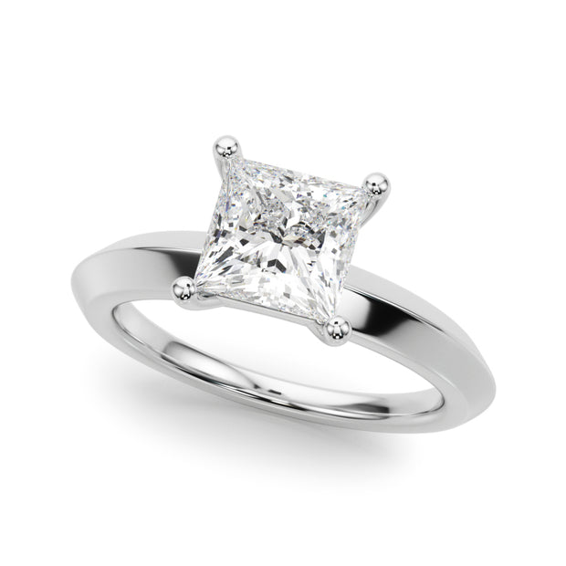 Platinum 3/4 ct tw Solitaire Diamond Engagement Ring