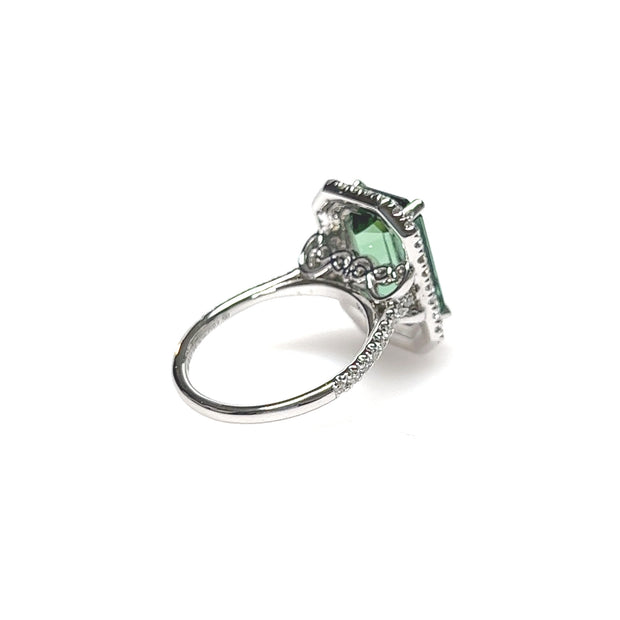 Green Tourmaline & Diamond Ring - A Signature Collection