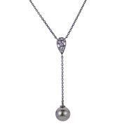 Sterling Silver Tahitian Pearl Necklace