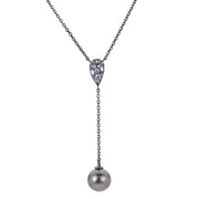 Sterling Silver Tahitian Pearl Necklace