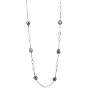 Sterling Silver Tahitian Pearl Necklace