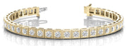 18K Yellow Gold 7/8 ct tw Vintage Diamond Bracelet