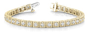 14K Yellow Gold 1 5/8 ct tw Vintage Diamond Bracelet