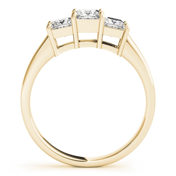 14K Yellow Gold 1 1/8 ct tw Three Stone Diamond Engagement Ring
