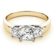 14K Yellow Gold 3/4 ct tw Three Stone Diamond Engagement Ring