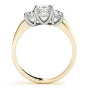 14K Yellow Gold 3/4 ct tw Three Stone Diamond Engagement Ring