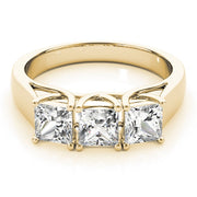 18K Yellow Gold 1/2 ct tw Three Stone Diamond Engagement Ring
