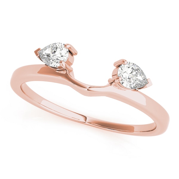14K Rose Gold 1/3 ct tw Diamond Wedding Ring