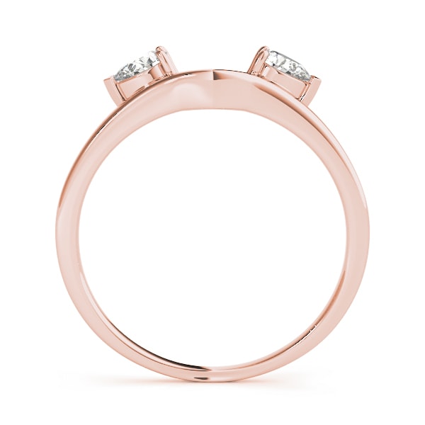 14K Rose Gold 1/3 ct tw Diamond Wedding Ring