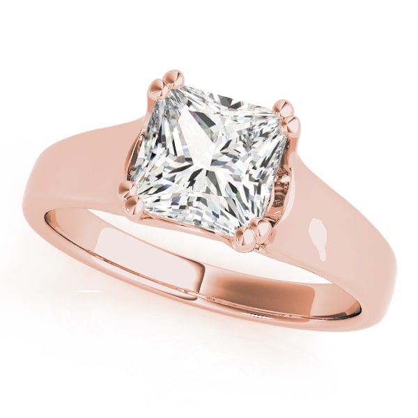 14K Rose Gold 1/4 ct tw Solitaire Diamond Engagement Ring