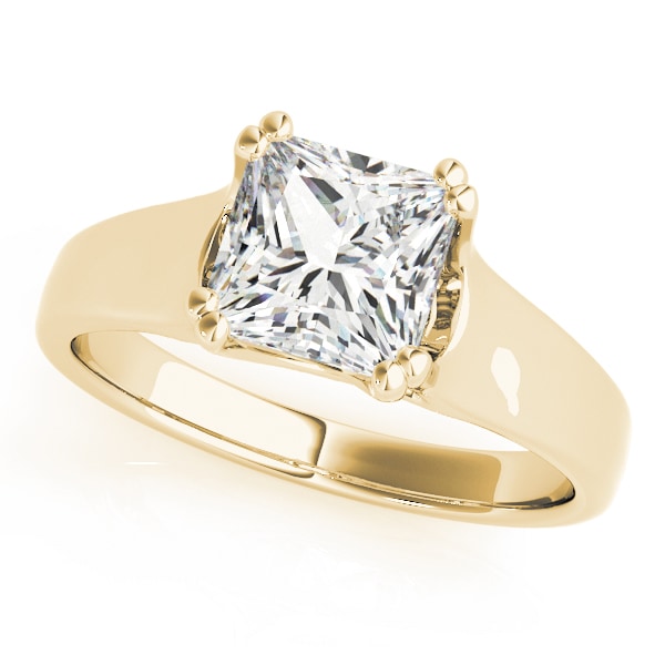 14K Yellow Gold 1/4 ct tw Solitaire Diamond Engagement Ring