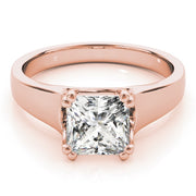 18K Rose Gold 1/4 ct tw Solitaire Diamond Engagement Ring