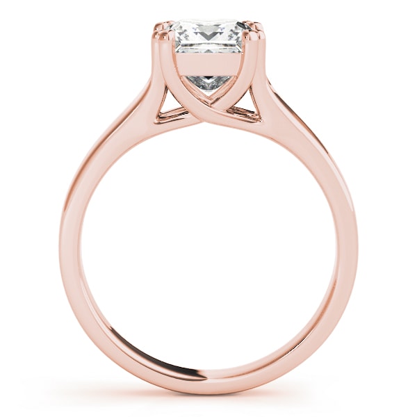 18K Rose Gold 1/4 ct tw Solitaire Diamond Engagement Ring