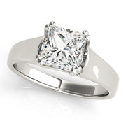 18K White Gold 1/4 ct tw Solitaire Diamond Engagement Ring