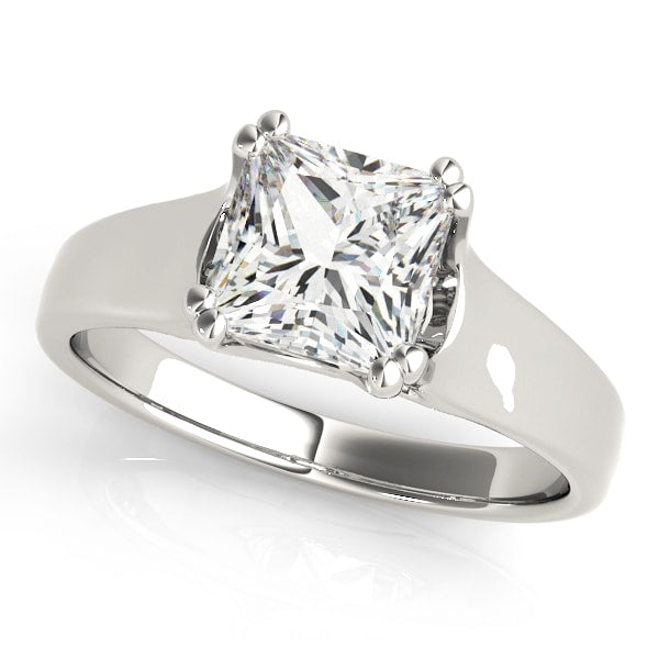 18K White Gold 1/4 ct tw Solitaire Diamond Engagement Ring