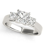 Platinum 1 ct tw Three Stone Diamond Engagement Ring