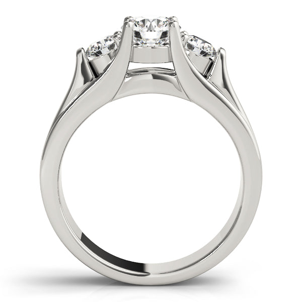 Three Stone Diamond Engagement Ring